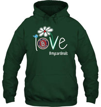 Load image into Gallery viewer, Love my Cardinals St Louis Cardinals daisy fan shirt