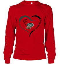 Load image into Gallery viewer, Go Gotham green Go Stealth black New York Jets fan heart shirt