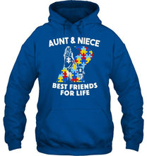 Load image into Gallery viewer, Autism aunt &amp; niece best friends for life shirt