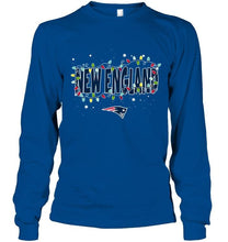 Load image into Gallery viewer, New England Patriots christmas fairy lights t shirt