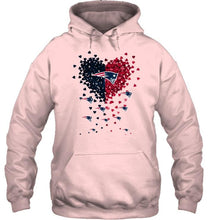 Load image into Gallery viewer, New England Patriots dual colors tiny heart shaped shirt
