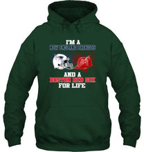 Load image into Gallery viewer, i'm a New England Patriot and a Boston Red Sox for life shirt