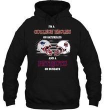Load image into Gallery viewer, I'm Boston College Eagles on Saturdays and New England Patriots on Sundays shirt