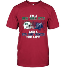 Load image into Gallery viewer, i'm a New York Jet and a New York Yankee for life shirt