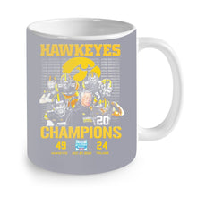 Load image into Gallery viewer, Hawkeyes Champions Holiday Bowl Hawkeyes 49 Trojans 24 shirt by Moteefes store Mug