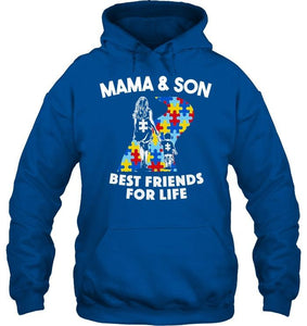 Autism mama & Son best friends for life shirt