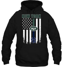 Load image into Gallery viewer, New York New York Jets New York Yankees american flag shirt