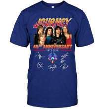 Load image into Gallery viewer, 45th anniversary of Journey signed shirt