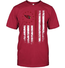 Load image into Gallery viewer, Arizona Cardinals american flag star shirt