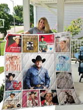 Load image into Gallery viewer, george strait fan quilt blanket