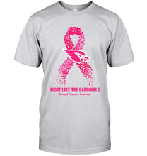 Load image into Gallery viewer, Arizona Cardinals fight like the Cardinals br east cancer warrior shirt