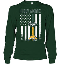 Load image into Gallery viewer, New York New York Jets Buffalo Sabres american flag shirt