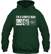Load image into Gallery viewer, I'm simple man loves bobs beer New York Jets fan shirt