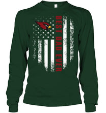 Load image into Gallery viewer, Best Arizona Cardinals dad ever american flag shirt