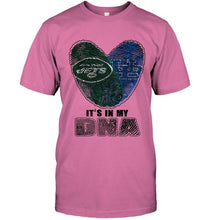 Load image into Gallery viewer, New York Jets and Buffalo Bulls it's my dna love fingerprints shirt
