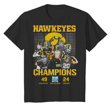 Load image into Gallery viewer, Hawkeyes Champions Holiday Bowl Hawkeyes 49 Trojans 24 shirt by Moteefes store Youth Classic Tee