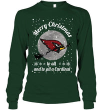 Load image into Gallery viewer, Arizona Cardinals Merry Christmas to all and to all a Cardinal fan shirt