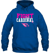 Load image into Gallery viewer, Fight like a Cardinal Arizona Cardinals br east cancer support fan shirt
