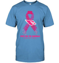 Load image into Gallery viewer, Arizona Cardinals fight like the Cardinals br east cancer warrior shirt