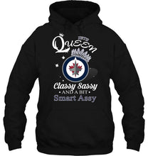 Load image into Gallery viewer, Winnipeg Jets Queen classy sasy and a bit smart asy shirt