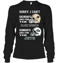 Load image into Gallery viewer, Sorry I can't saturdays are for Army Black Knights sundays are for New York Jets shirt