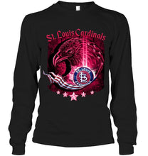 Load image into Gallery viewer, st louis cardinals eagle american flag shirt