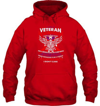 Load image into Gallery viewer, Veteran served sacrificed have anger issue if my patriotism offends you I don't care shirt