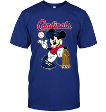 Load image into Gallery viewer, St Louis Cardinals mickey mlb champions shirt