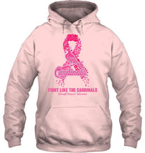 Load image into Gallery viewer, St Louis Cardinals fight like the Cardinals breast cancer warrior shirt