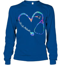 Load image into Gallery viewer, Let's go New England Patriots dyed nurse scope love shirt