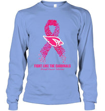 Load image into Gallery viewer, Arizona Cardinals fight like the Cardinals br east cancer warrior shirt