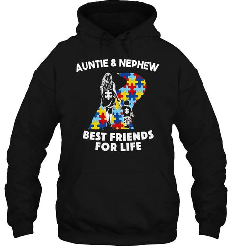 Autism auntie & nephew best friends for life shirt