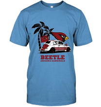 Load image into Gallery viewer, Beetle Arizona Cardinals on beach shirt