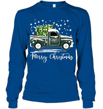 Load image into Gallery viewer, New York Jets merry christmas christmas tree truck t shirt