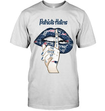 Load image into Gallery viewer, New England Patriots haters shut the f ck up shhh lips shirt