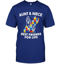 Load image into Gallery viewer, Autism aunt &amp; niece best friends for life shirt