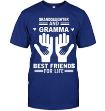 Load image into Gallery viewer, Granddaughter and gramma best friends for life T Shirt