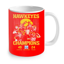 Load image into Gallery viewer, Hawkeyes Champions Holiday Bowl Hawkeyes 49 Trojans 24 shirt by Moteefes store Mug