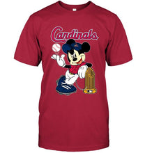 Load image into Gallery viewer, St Louis Cardinals mickey mlb champions shirt