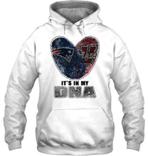 Load image into Gallery viewer, New England Patriots and UMass Minutemens it's my dna love fingerprints shirt