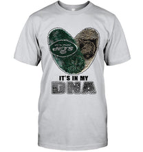 Load image into Gallery viewer, New York Jets and Army Black Knights it's my dna love fingerprints shirt