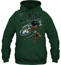 Load image into Gallery viewer, I am groot loves New York Jets fan t shirt