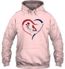 Load image into Gallery viewer, Go Cardinal red Go midnight navy blue St Louis Cardinals fan heart shirt