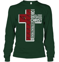 Load image into Gallery viewer, Can do all things through christ strengthens me Arizona Cardinals shirt