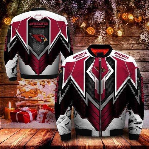 arizona cardinals for cardinals lover bomber 3d printed bomber 3d