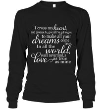 Load image into Gallery viewer, George Strait I Cross My Heart lyric shirt