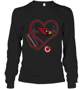 Arizona Cardinals nurse scope love heartbeat shirt