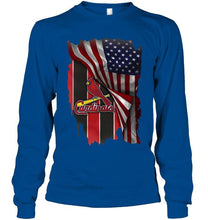 Load image into Gallery viewer, St Louis Cardinals american flag fan shirt