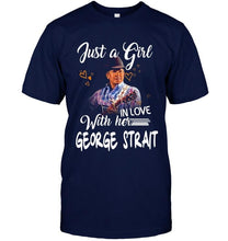 Load image into Gallery viewer, Just girl in love with her George Strait shirt