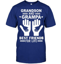 Load image into Gallery viewer, Grandson and grampa best friends for life T Shirt